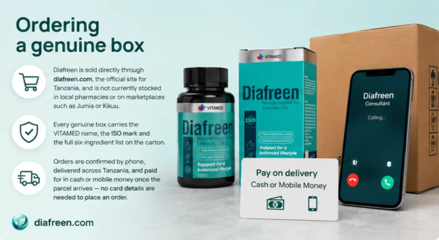 Diafreen — 30-capsule box for a full course