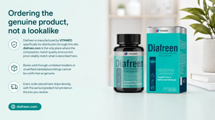 Diafreen — genuine box ordered from the official site
